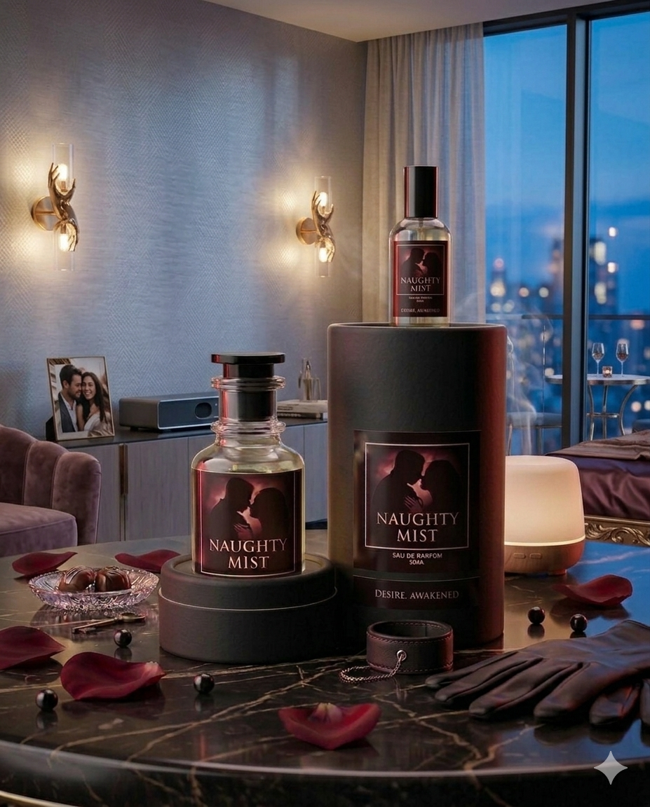Naughty Mist Couple Parfum 50ml - Long Lasting Romantic & Sensual Fragrance for Men & Women
